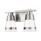 Z-Lite Ethos 2 Light Vanity, Brushed Nickel & Clear 1921-2V-BN-LED - alternate 1
